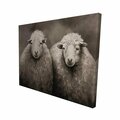 Fondo 16 x 20 in. Sheep Sepia-Print on Canvas FO2778602